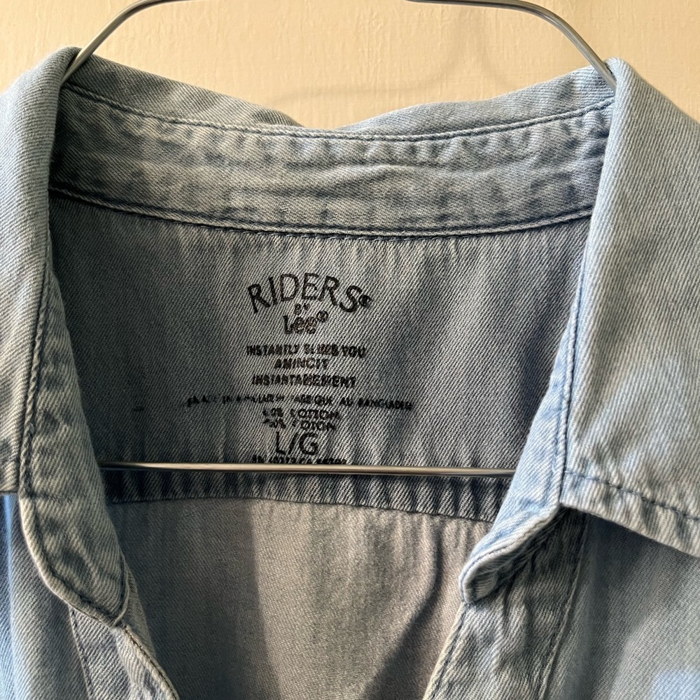 Lee Riders Light Blue Denim Shirt - Picture 3 of 4